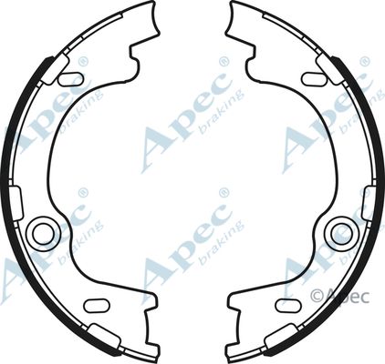 APEC BRAKING Piduriklotside komplekt,seisupidur SHU747